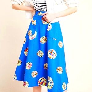 Anthro Colloquial Full Skirt 52 Conversations size 0
